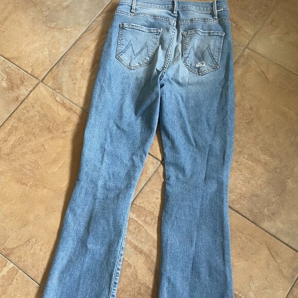 MOTHER | The Hustler Ankle Fray Jeans in Thrilling Shots - Size 28 - Picture 1 of 4